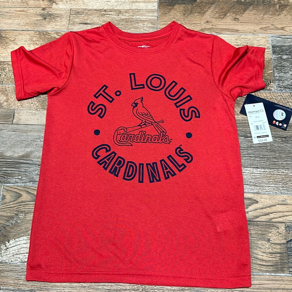 NWT Genuine, Boys M (8-10), St Louis Cardinals Shirt